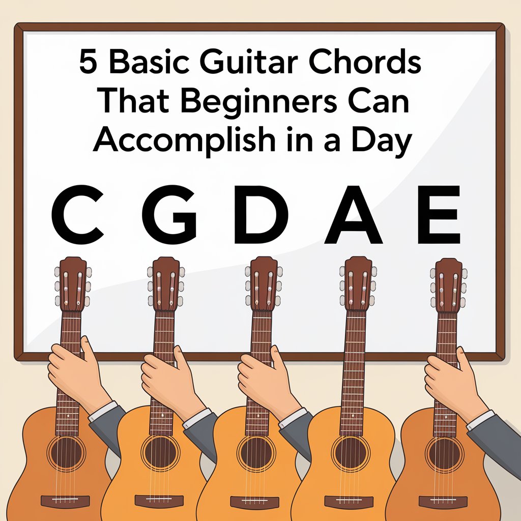 5 Basic Guitar Chords that Beginners Can Accomplish in a Day