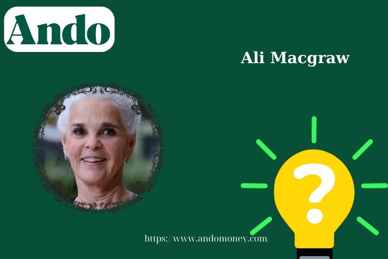 Ali MacGraw fast facts