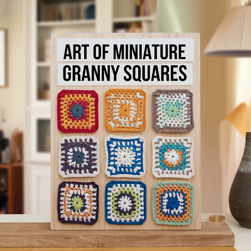 The Art of Miniature Granny Squares: Small Yet Beautiful Handicrafts