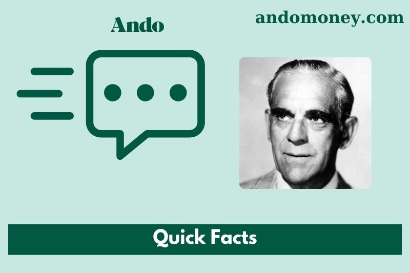 Boris Karloff Schnell facts