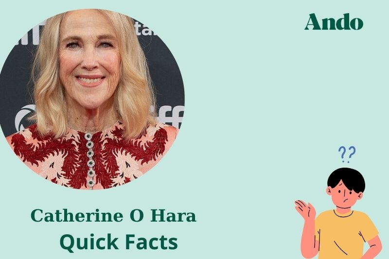 Catherine o Hara fast facts