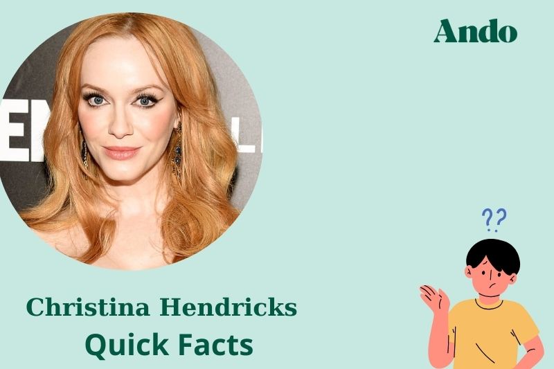 Christina Hendrick's quick facts