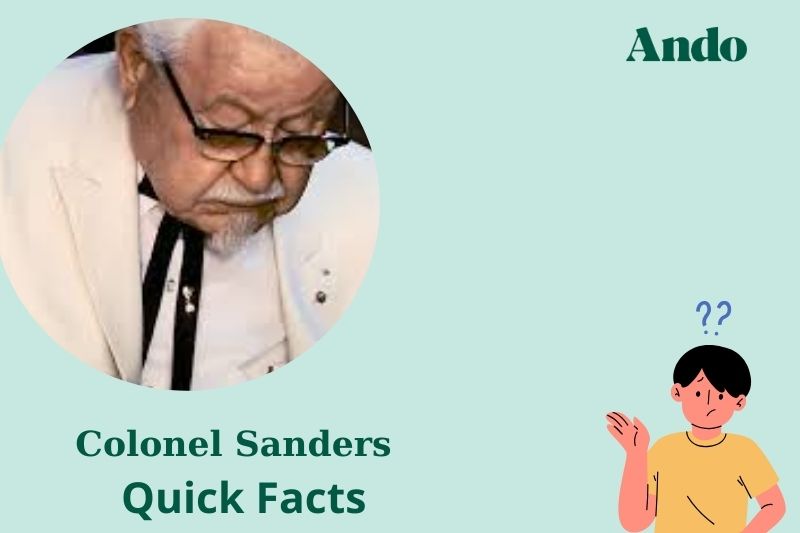 Colonel Sander's quick facts