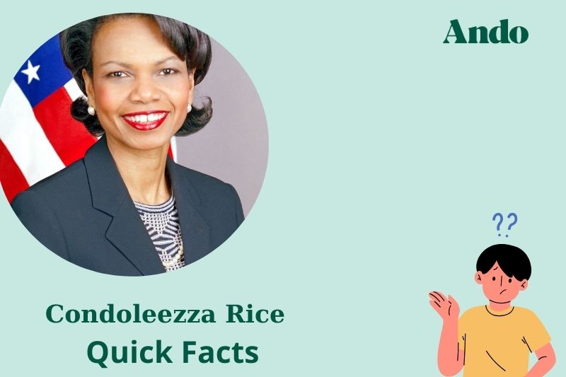 Condoleezza rice rapid facts