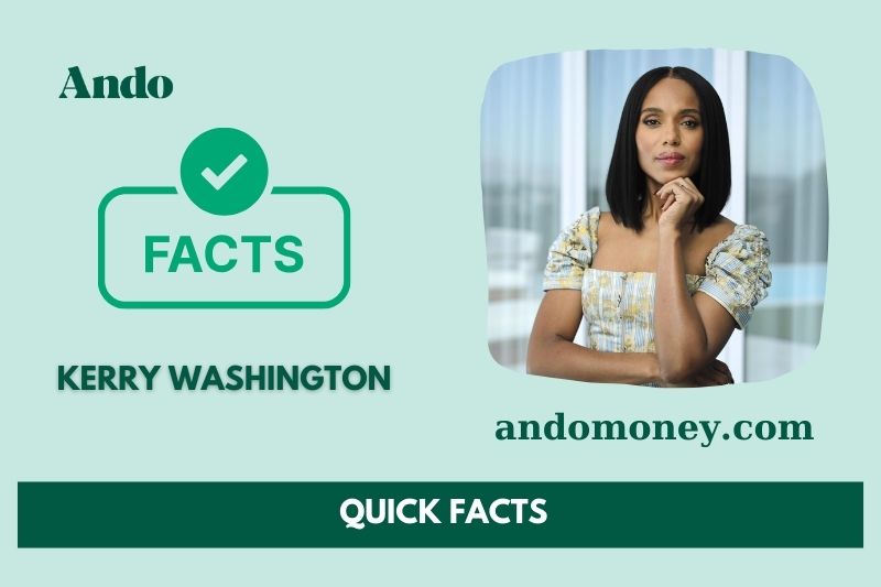 Kerry Washington Fast Facts