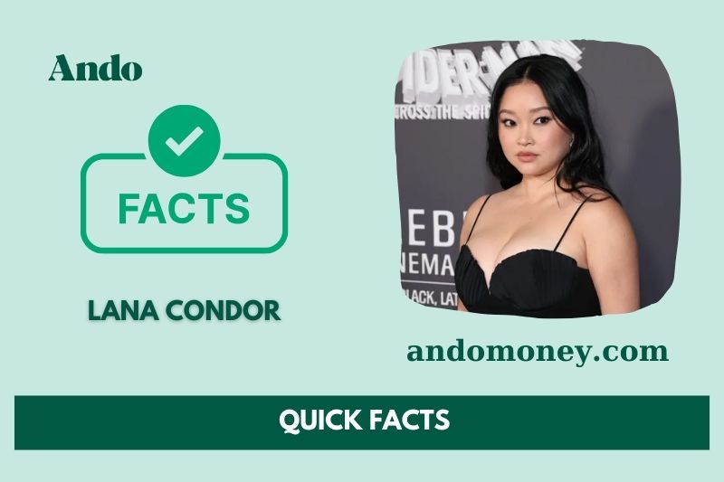 Lana Condor fast facts