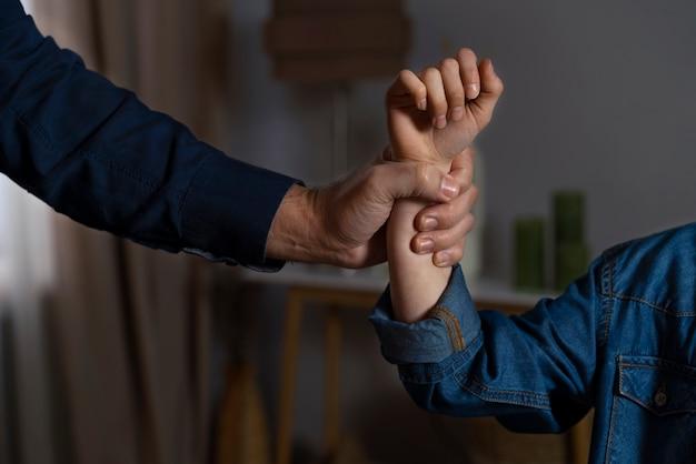 Toddler gets physical abuse of parents