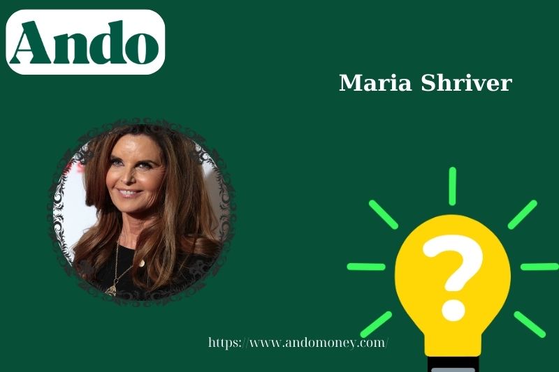 Maria Shriver fast facts