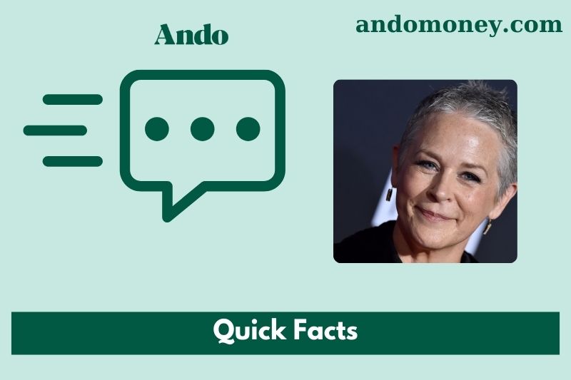 Melissa McBride fast facts