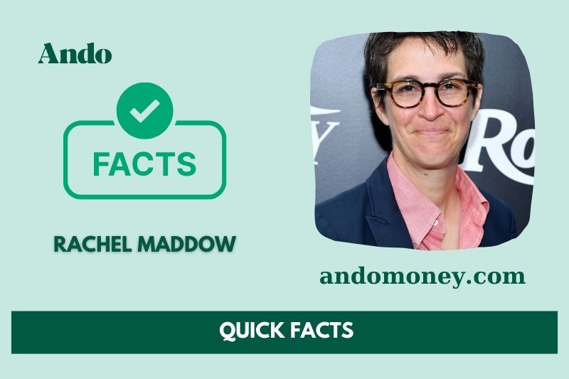 Rachel Maddow fast facts