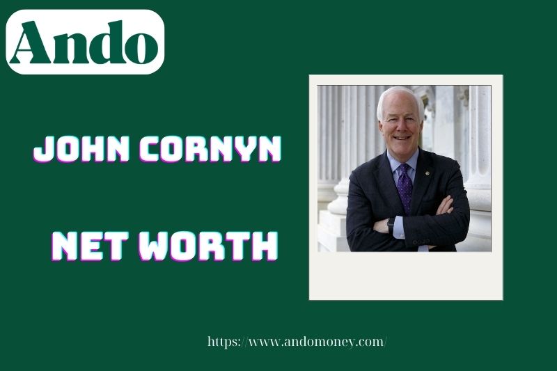 What is John Cornyn's assets in 2025