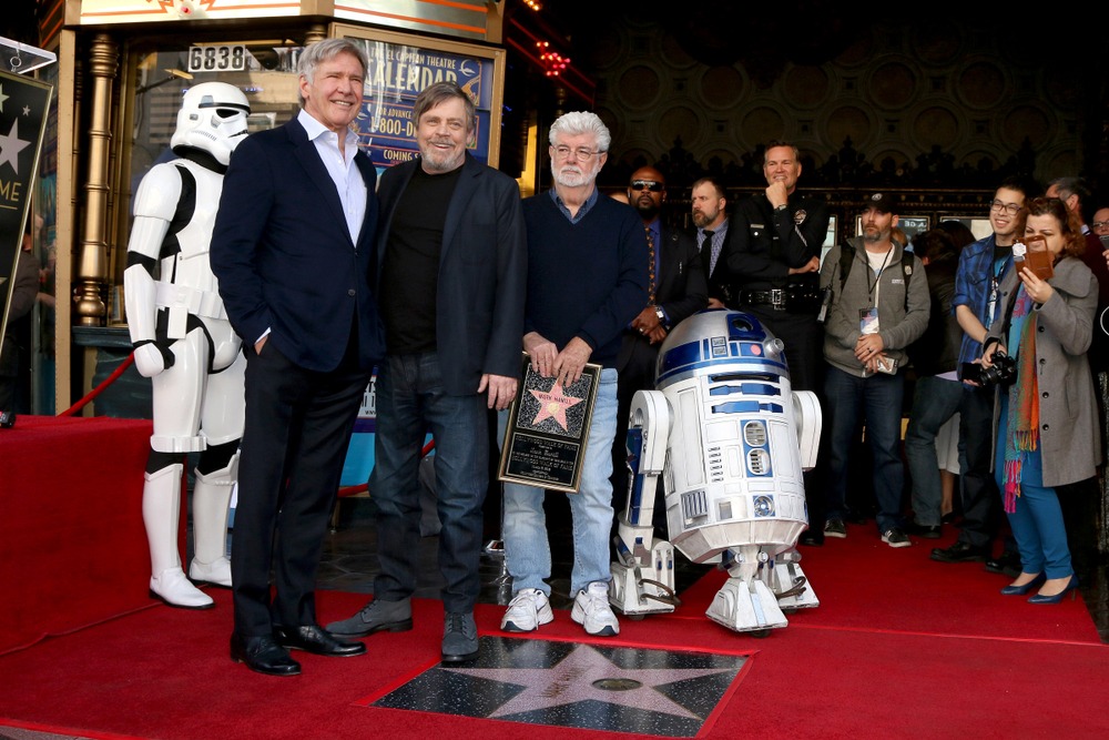 Los, Angeles, March 8th: Harrison, Ford ,, Mark, Hamill ,, George