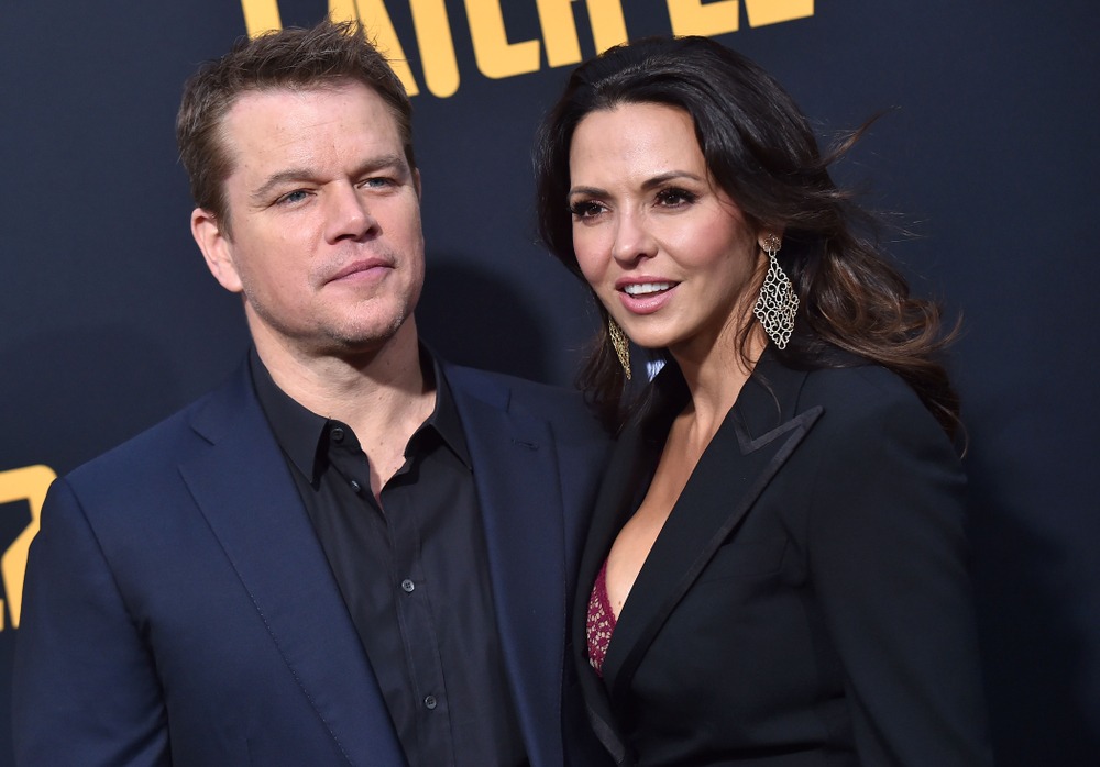 Los, Angeles, May, 7: Matt, Damon and, Luciana, Barroso