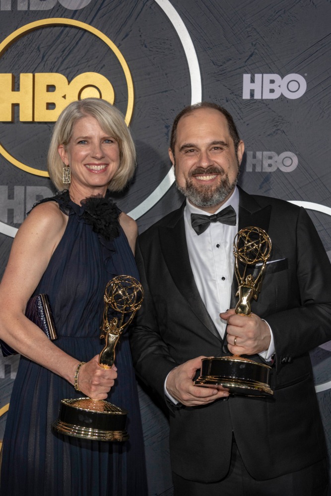 Melissa, Mazin ,, Craig, Mazin, Visits, 2019, HBO's, Post, Emmy, Award