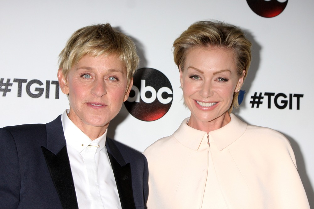 los,angeles, ,sep,20:,ellen,degeneres,,portia,derossi,at