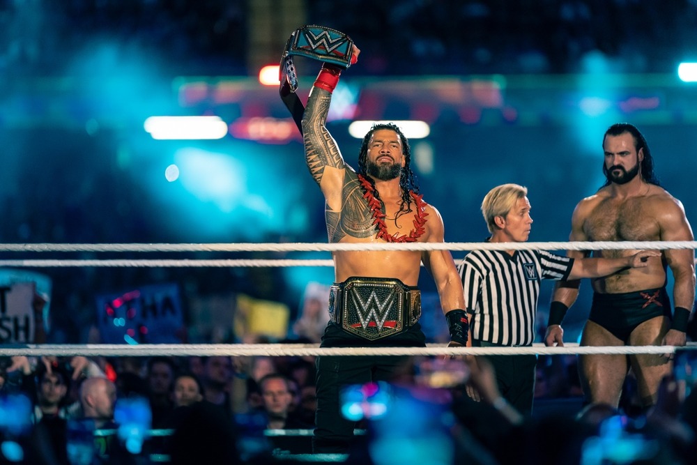 Cardiff ,, Wales ,, September 3, 2022:, WWE, Champion, Roman, Reigns