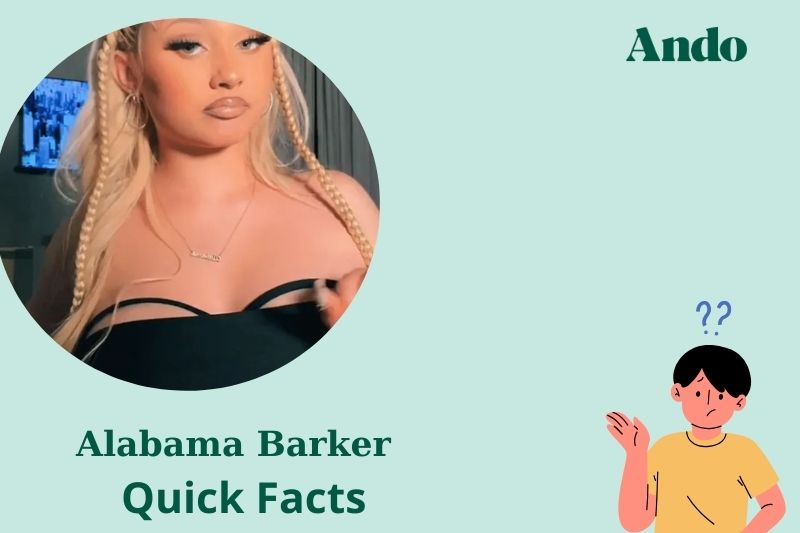 Alabama Barker Fast Facts