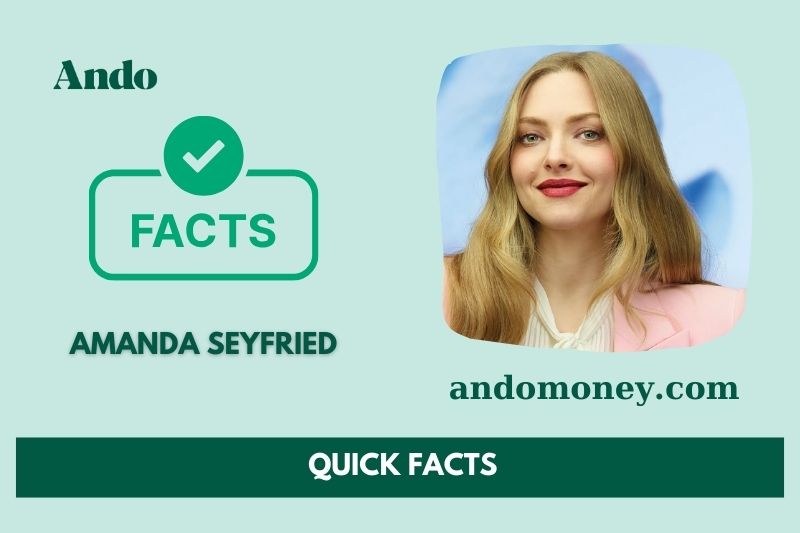 Amanda Seyfried Schnell facts