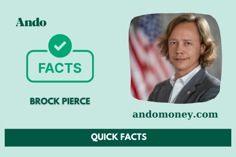 Brock Pierce fast facts