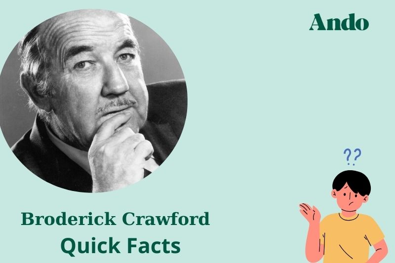 Broderick Crawford fast facts