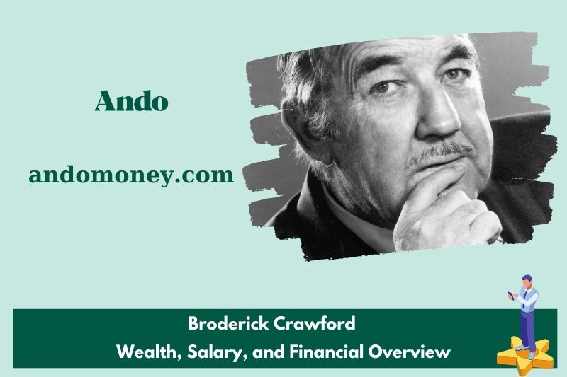 Broderick Crawford assets, salary and financial overview