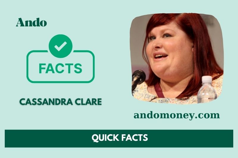 Cassandra Clare fast facts