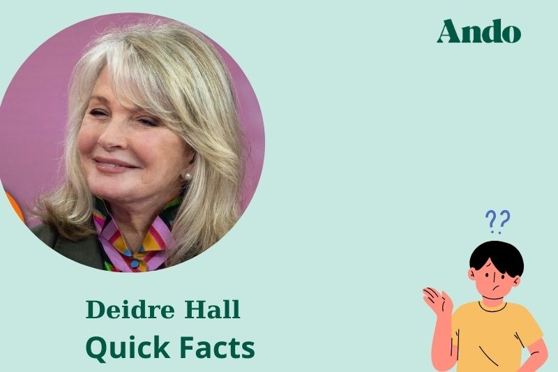 Deidre Hall fast facts