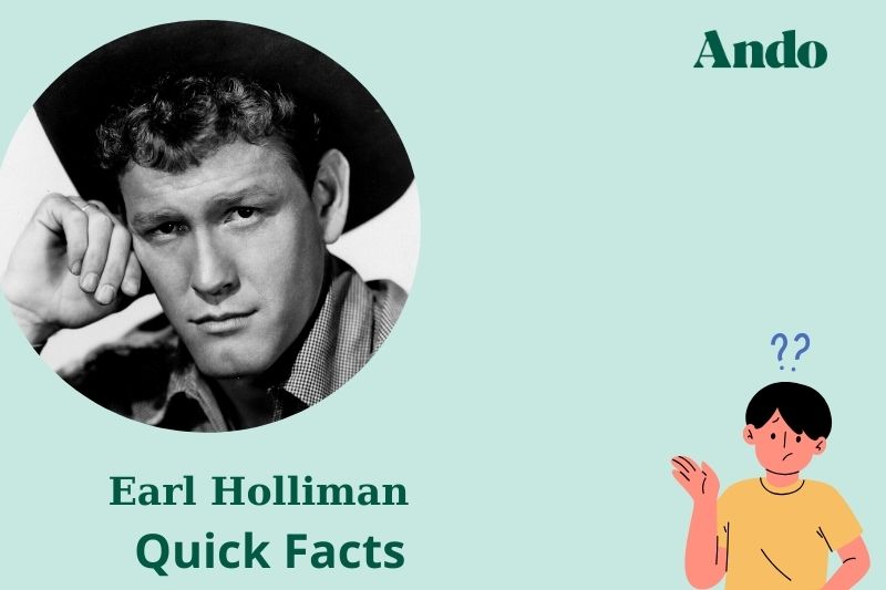 Earl Holliman fast facts