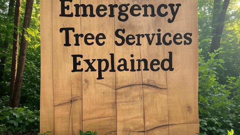 What Should You Do if a Tree Threatens Your Property? Emergency Tree Services Explained