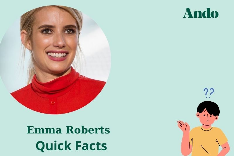 Emma Robert's quick facts