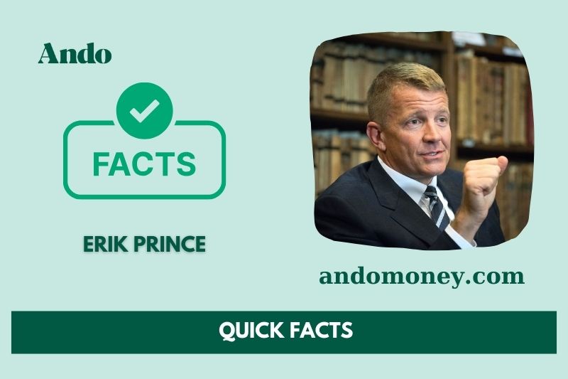 Erik Prince fast facts