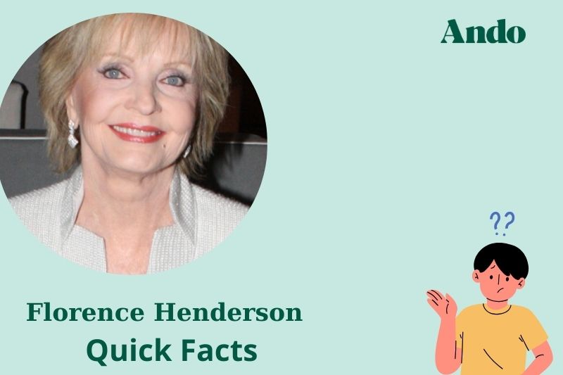 Florence Henderson fast facts