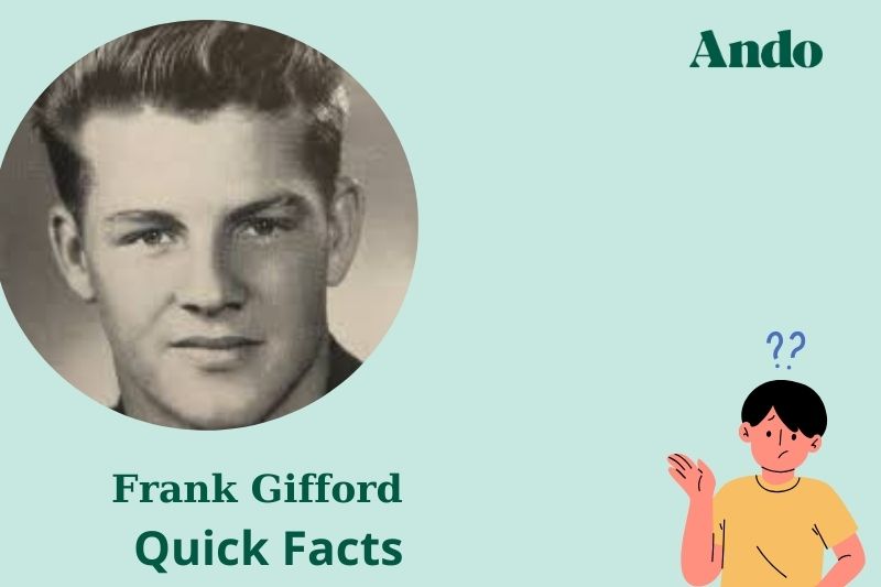 Frank Gifford fast facts