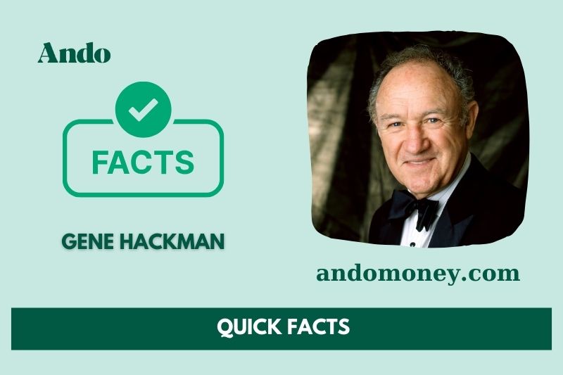 Gene hackman fast facts