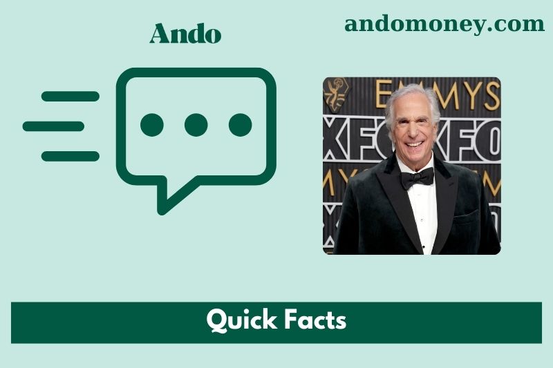 Henry Winkler fast facts