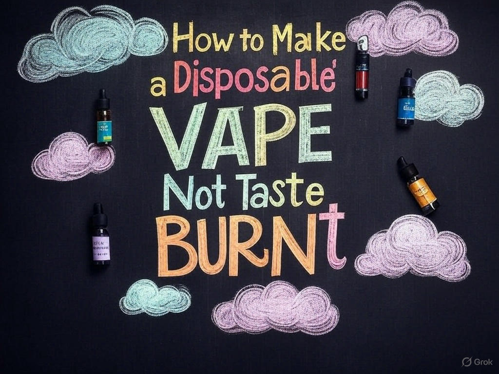 How to Make a Disposable Vape Not Taste Burnt