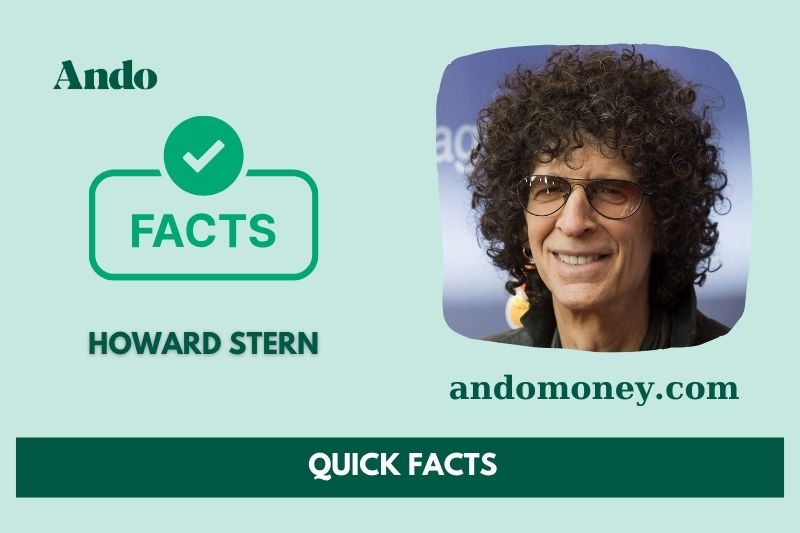 Howard Stern fast facts