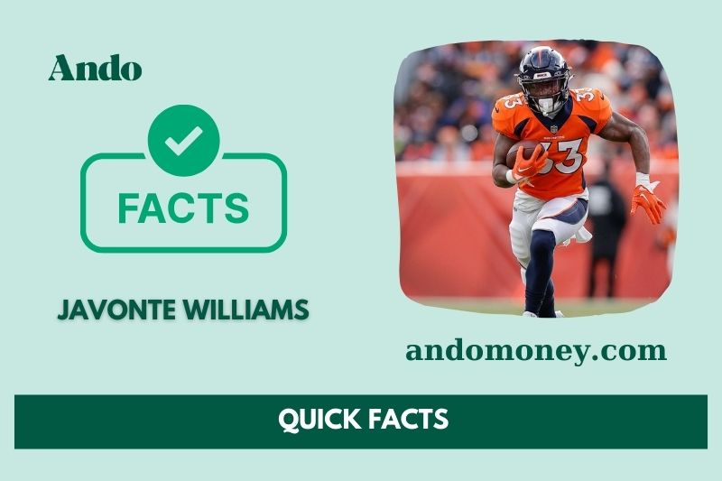 Javonte Williams quick facts