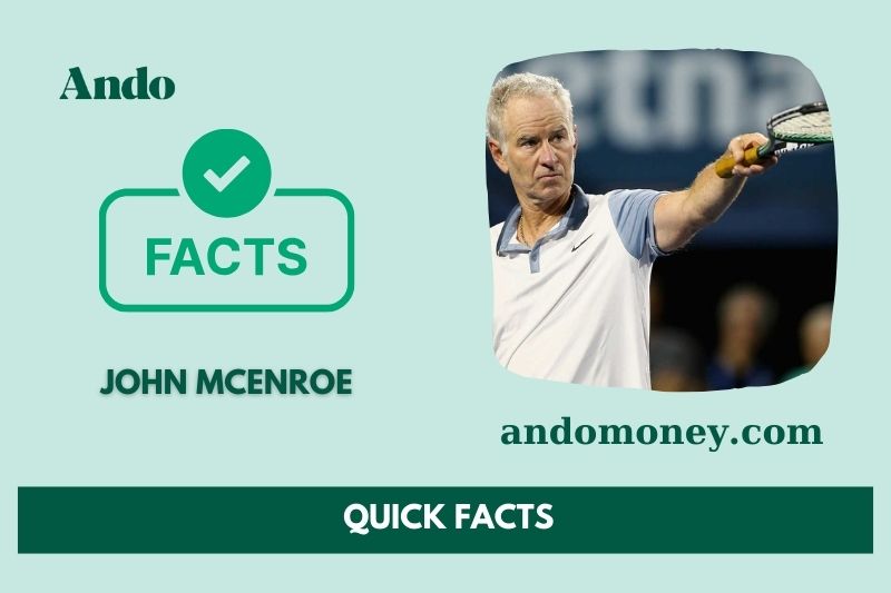 John Mcenroe fast facts