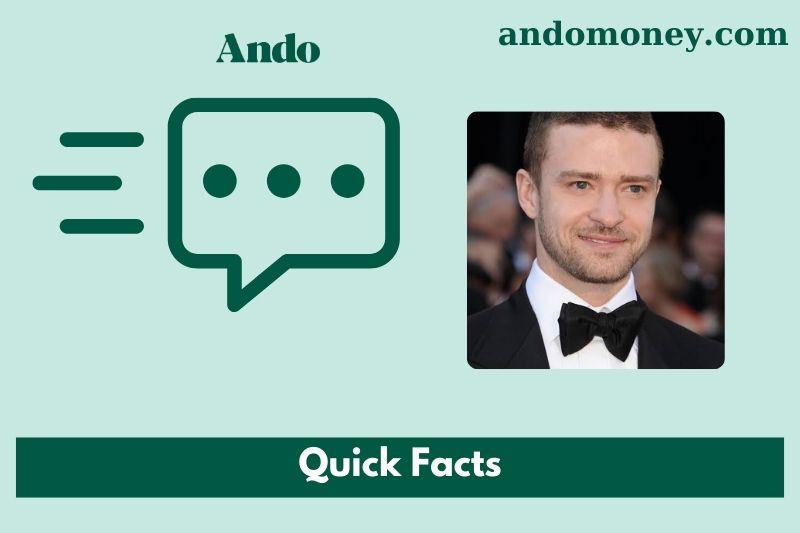 Justin Timberlake fast facts