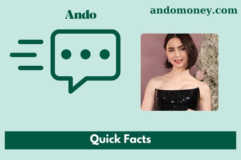 Lily Collin's quick facts