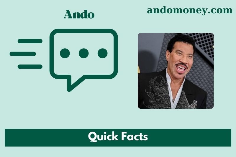 Lionel Richie fast facts