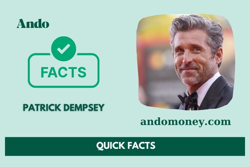 Patrick Dempsey fast facts