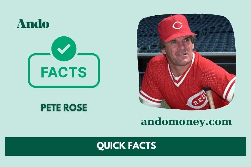 Pete Rose fast facts