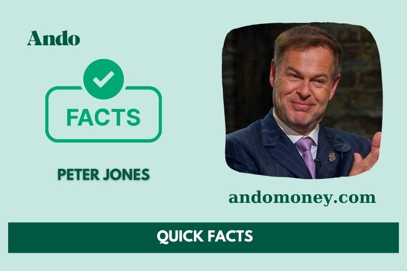 Peter Jones fast facts