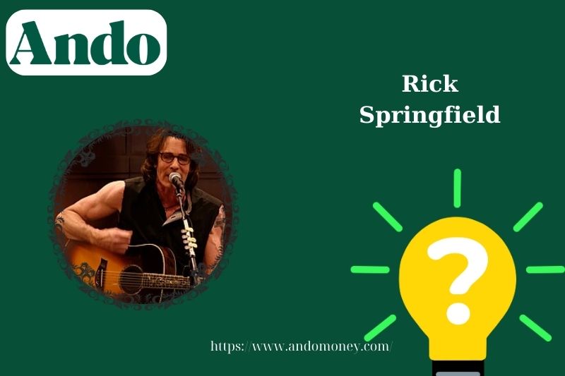 Rick Springfield fast facts