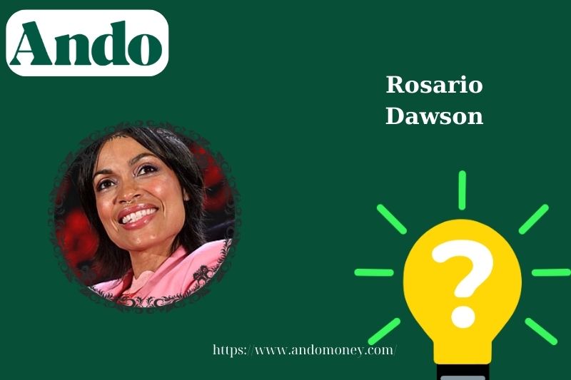 Rosario Dawson fast facts