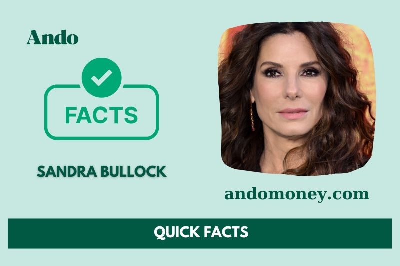 Sandra Bullock fast facts