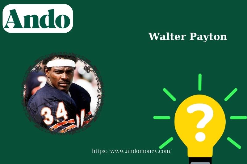 Walter Payton fast facts