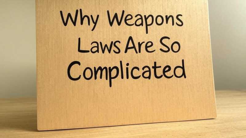 Why Weapons Laws Are So Complicated (and How to Avoid Charges)